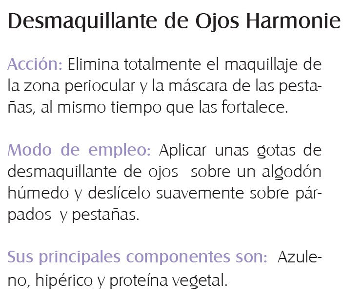 Desmaquillante de Ojos Harmonie