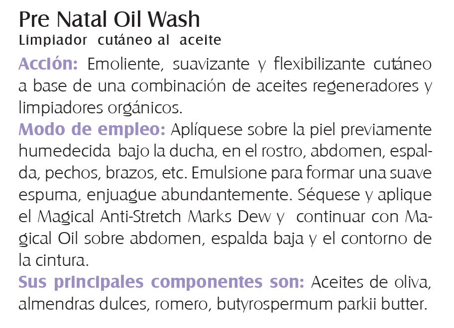 PRE NATAL OILY WASH Magical Mommy 120 ML