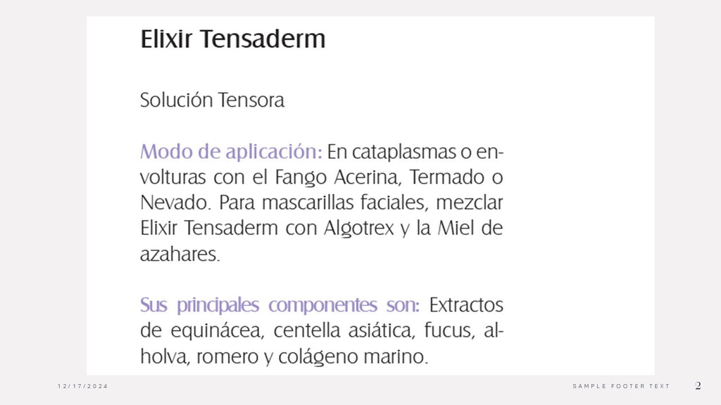 Elixir Tensaderm – Solución Reafirmante Natural (220 ml)