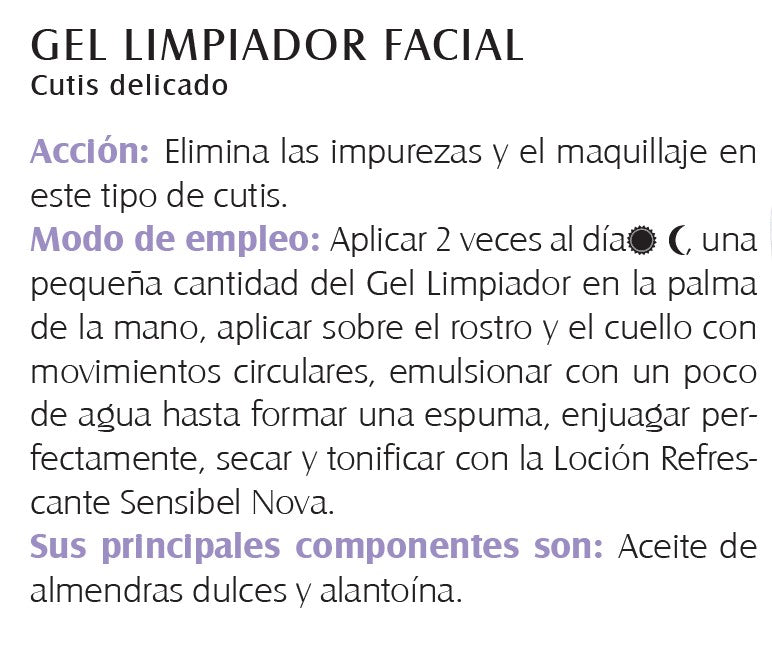 GEL LIMPIADOR FACIAL SENSIBEL 220 ML